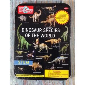 T.S. Shure Dinosaur Species of the World Educational Magnets & Learning Set